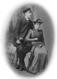 Frans och hans hustru Mathilda på en ateljébild. Bild: Privat
