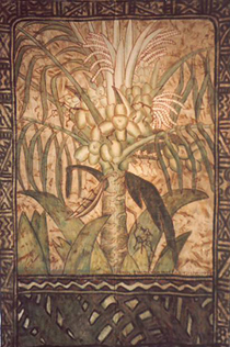 "Kokospalm", Tahiti 1935 Bild: Östergötlands museum