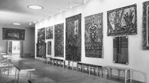 Paul Engdahls utställning i Östergötlands länsmuseum 1945. Bild: Östergötlands museum